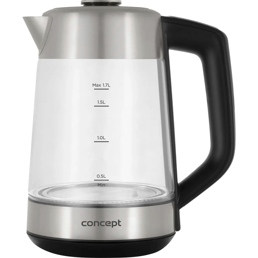 Concept RK4190 - Ηλεκτρικός βραστήρας με ρύθμιση θερμοκρασίας και φίλτρο 1,7 l 2200W/230V ανοξείδωτος