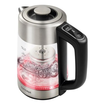 Concept RK4190 - Ηλεκτρικός βραστήρας με ρύθμιση θερμοκρασίας και φίλτρο 1,7 l 2200W/230V ανοξείδωτος