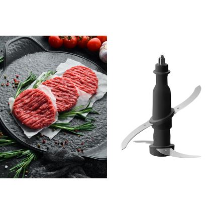 Concept RM3300 - Κουζινομηχανή πολυκόφτης 1000W/230V μαύρο/ανοξείδωτο ατσάλι