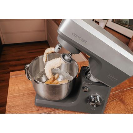 Concept RM6010 - Πλανητικό μίξερ κουζίνας DOUGH EXPERT 1900W/230V ανθρακί/ανοξείδωτο