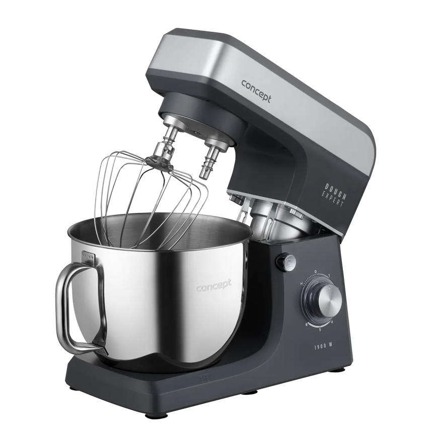 Concept RM6010 - Πλανητικό μίξερ κουζίνας DOUGH EXPERT 1900W/230V ανθρακί/ανοξείδωτο
