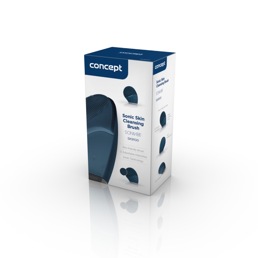 Concept SK9100 - Βούρτσα καθαρισμού προσώπου SONIVIBE 2W/5V 250 mAh IPX7 μπλε