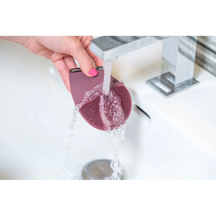 Concept SK9101 - Ηλεκτρική βούρτσα καθαρισμού προσώπου SONIVIBE 2W/5V 250 mAh IPX7, κόκκινο