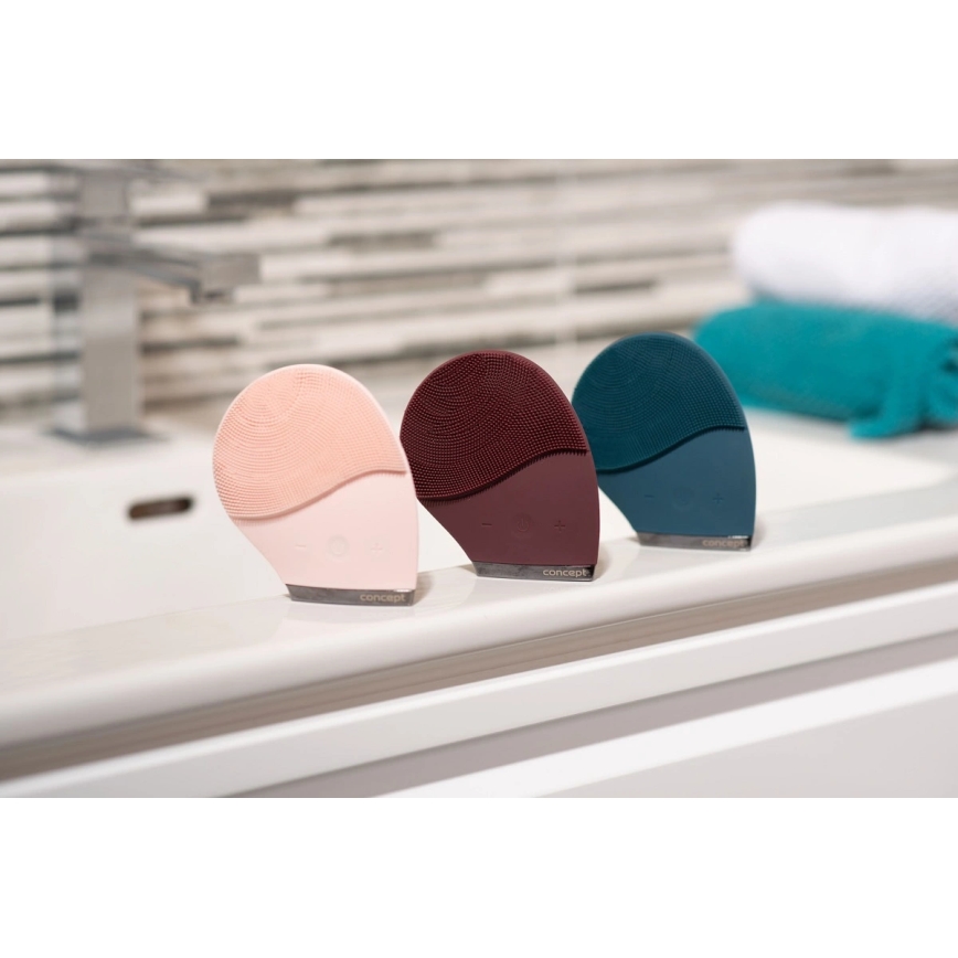 Concept SK9102 - Βούρτσα καθαρισμού προσώπου SONIVIBE 2W/5V 250 mAh IPX7 ροζ