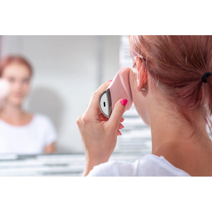 Concept SK9102 - Βουρτσάκι καθαρισμού προσώπου SONIVIBE 2W/5V 250 mAh IPX7 ροζ