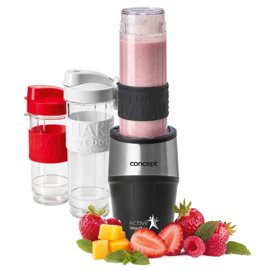 Concept SM3385 - Μπλέντερ για smoothies με αξεσουάρ ACTIVE SMOOTHIE 500W/230V μαύρο