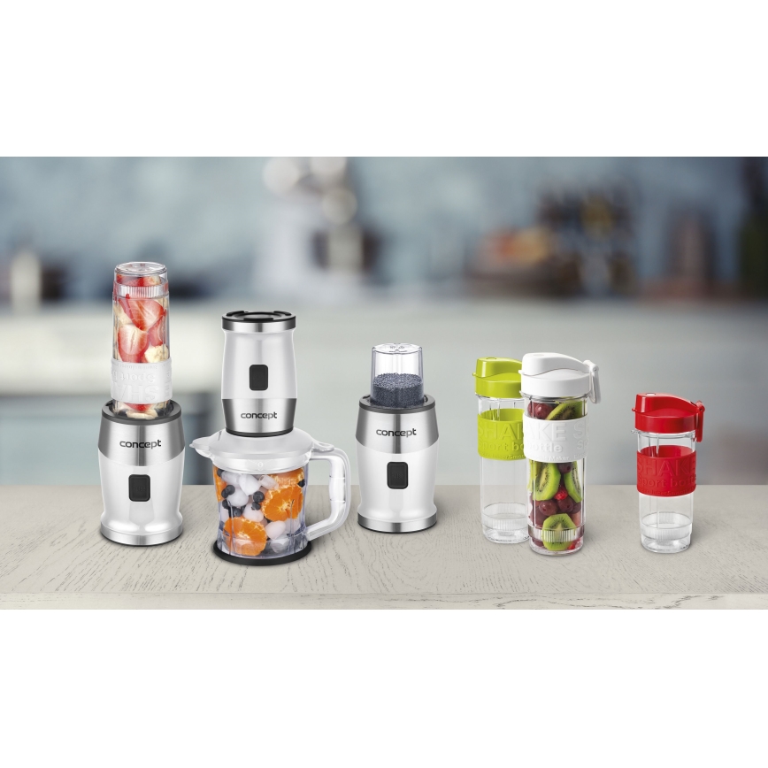 Concept SM3391 - Smoothie μπλέντερ με αξεσουάρ 700W/230V λευκό
