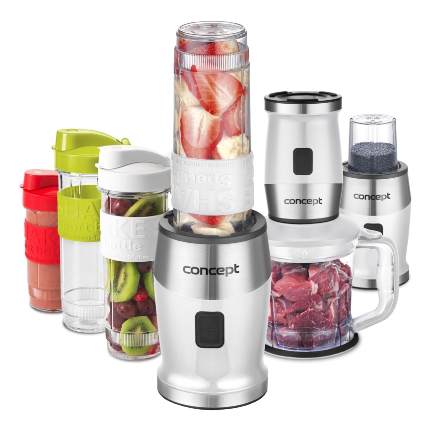 Concept SM3391 - Μπλέντερ για smoothies με αξεσουάρ 700W/230V λευκό