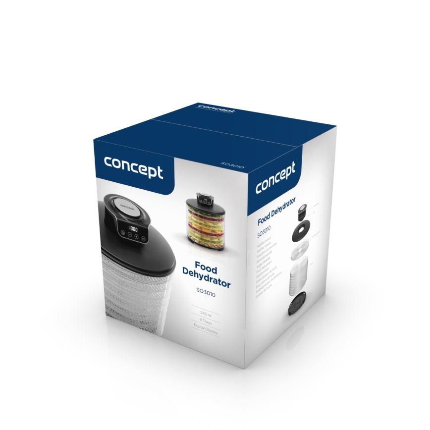 Concept SO3010 - Αποξηραντής τροφίμων 245W/230V μαύρο