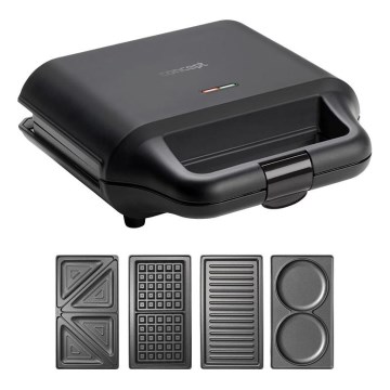 Concept SV3055 - Τοστιέρα 4σε1 700W/230V μαύρο