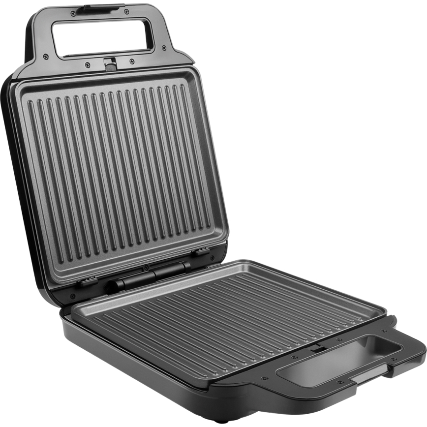 Concept SV3080 - Τοστιέρα FAMILY 3 σε 1 1200W/230V μαύρο/ανοξείδωτο ατσάλι