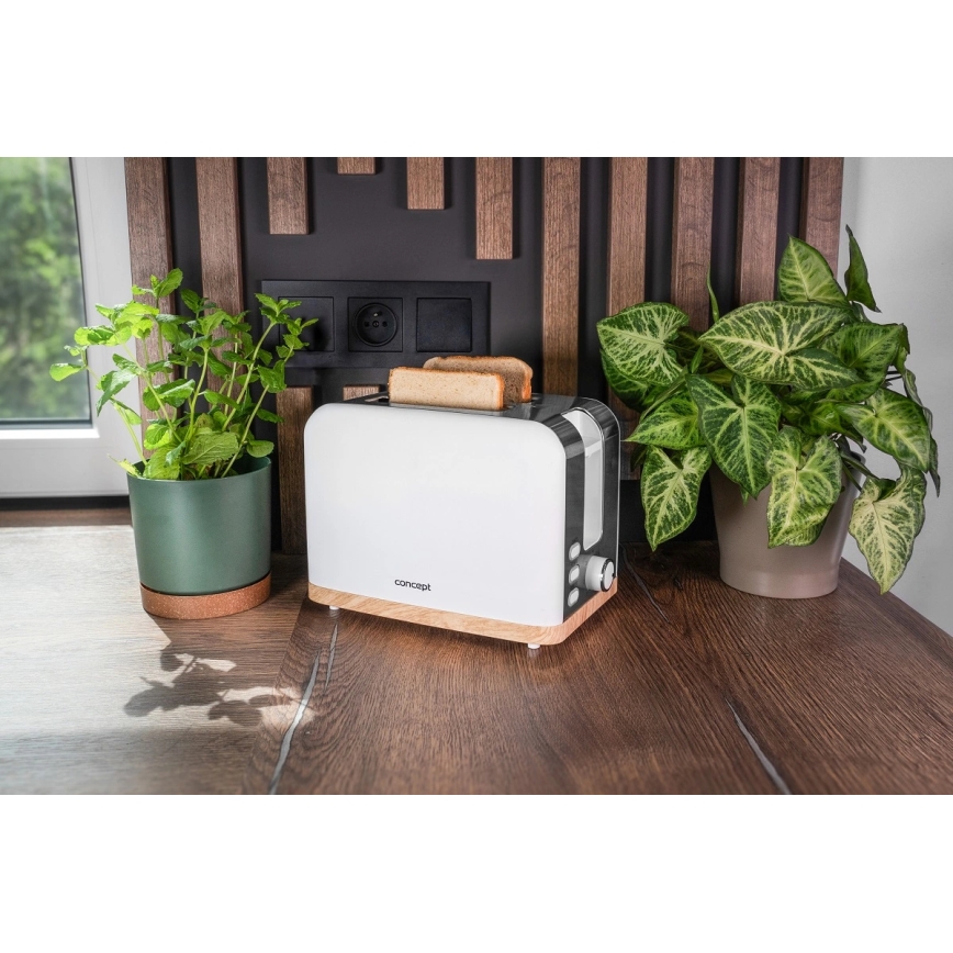 Concept TE2015 - Φρυγανιέρα με δύο θέσεις 930W/230V λευκή