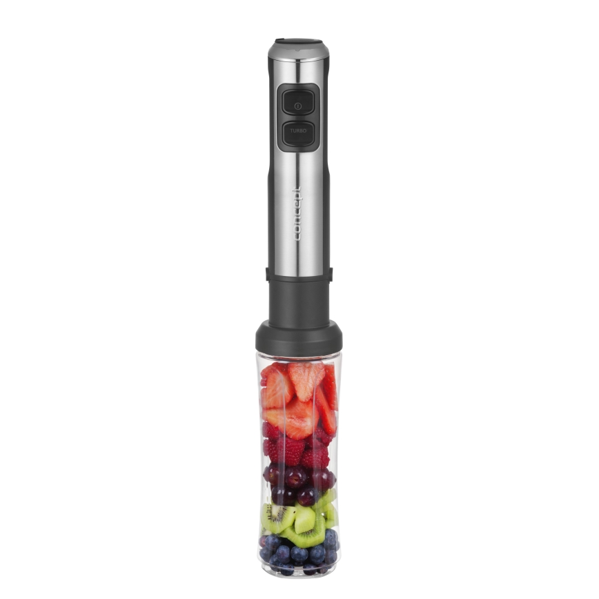 Concept TM5500 - Ραβδομπλέντερ xειρός με αξεσουάρ 1500W/230V μαύρο/ανοξείδωτο ατσάλι