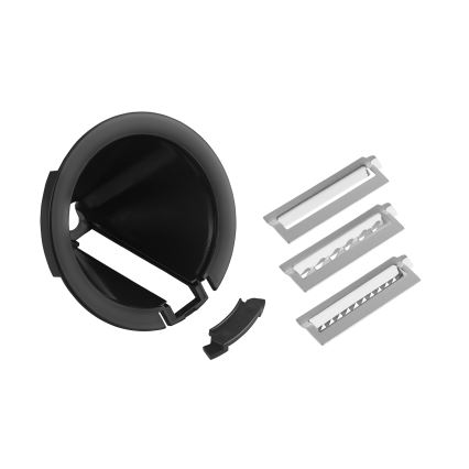 Concept TM5510 - Ραβδομπλέντερ xειρός με αξεσουάρ 1500W/230V μαύρο/ανοξείδωτο ατσάλι