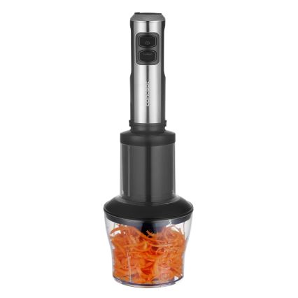 Concept TM5510 - Ραβδομπλέντερ xειρός με αξεσουάρ 1500W/230V μαύρο/ανοξείδωτο ατσάλι