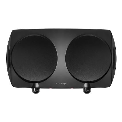 Concept VE3060 - Διπλή ηλεκτρική εστία 2500W/230V, μαύρη