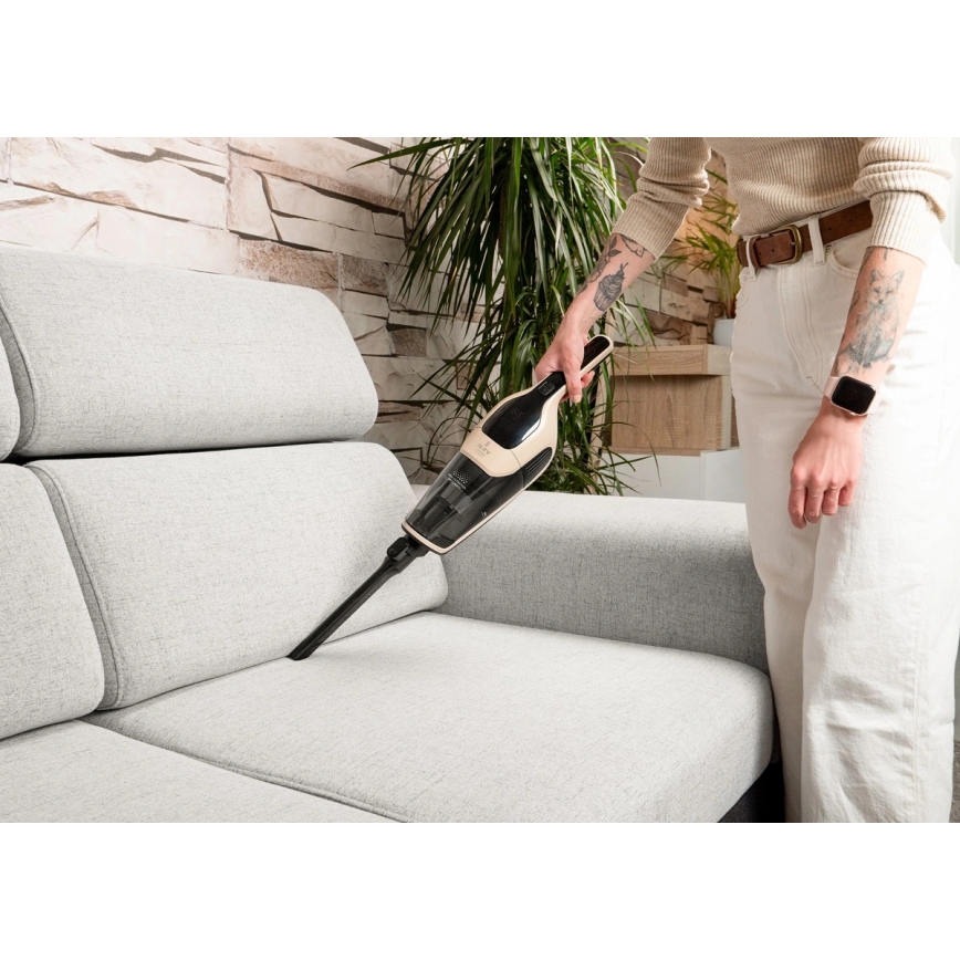 Concept VP4220 - Ασύρματη κάθετη ηλεκτρική σκούπα 3-σε-1 AQUAGLIDE 160W/28,8V 2200 mAh μπεζ