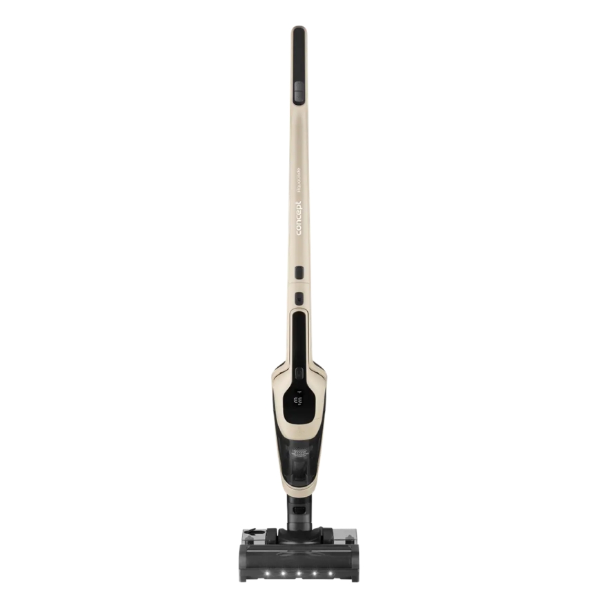 Concept VP4220 - Ασύρματη κάθετη ηλεκτρική σκούπα 3-σε-1 AQUAGLIDE 160W/28,8V 2200 mAh μπεζ