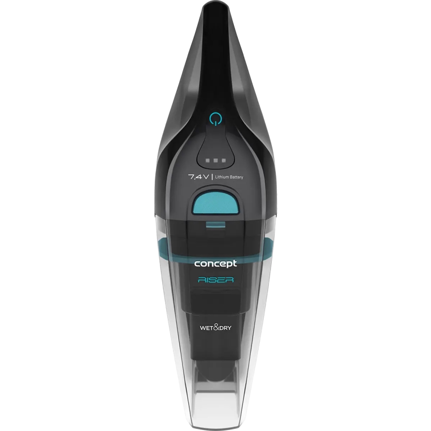 Concept VP4350 - Φορητή σκούπα χειρός ΥΓΡΟ & ΣΤΕΓΝΟ RISER 50W/7,4V 2200 mAh μαύρη