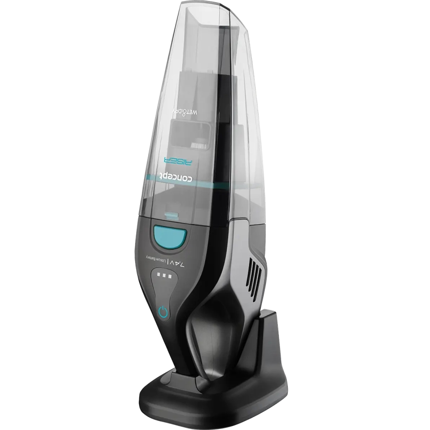 Concept VP4350 - Φορητή σκούπα χειρός ΥΓΡΟ & ΣΤΕΓΝΟ RISER 50W/7,4V 2200 mAh μαύρη