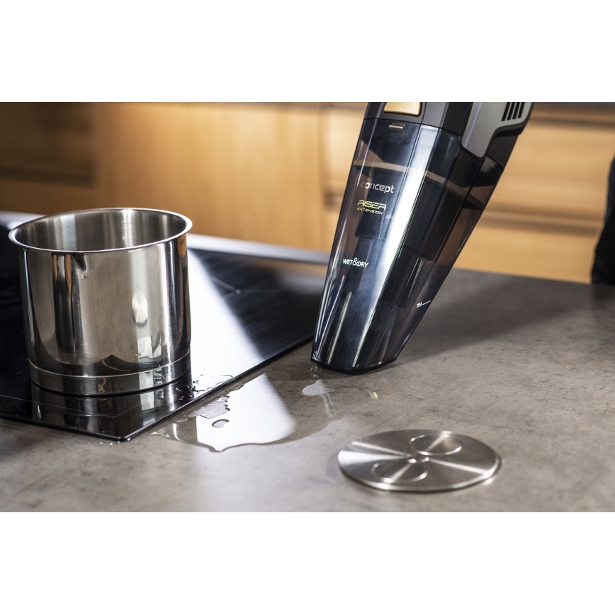 Concept VP4353 - Φορητή ηλεκτρική σκούπα WET & DRY με επέκταση σωλήνα 110W/18,5V 2200 mAh μαύρη
