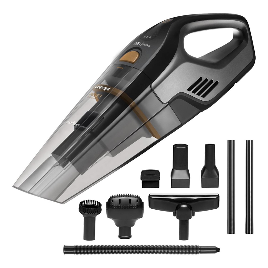 Concept VP4353-Σκουπάκι χειρός WET & DRY RISER EXTENSION 110W/18,5V 2200 mAh μαύρο