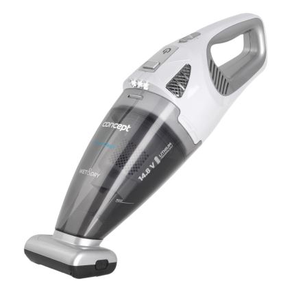 Concept VP4370 - Σκουπάκι χειρός WET & DRY PERFECT CLEAN 90W/14,8V 2200 mAh λευκό