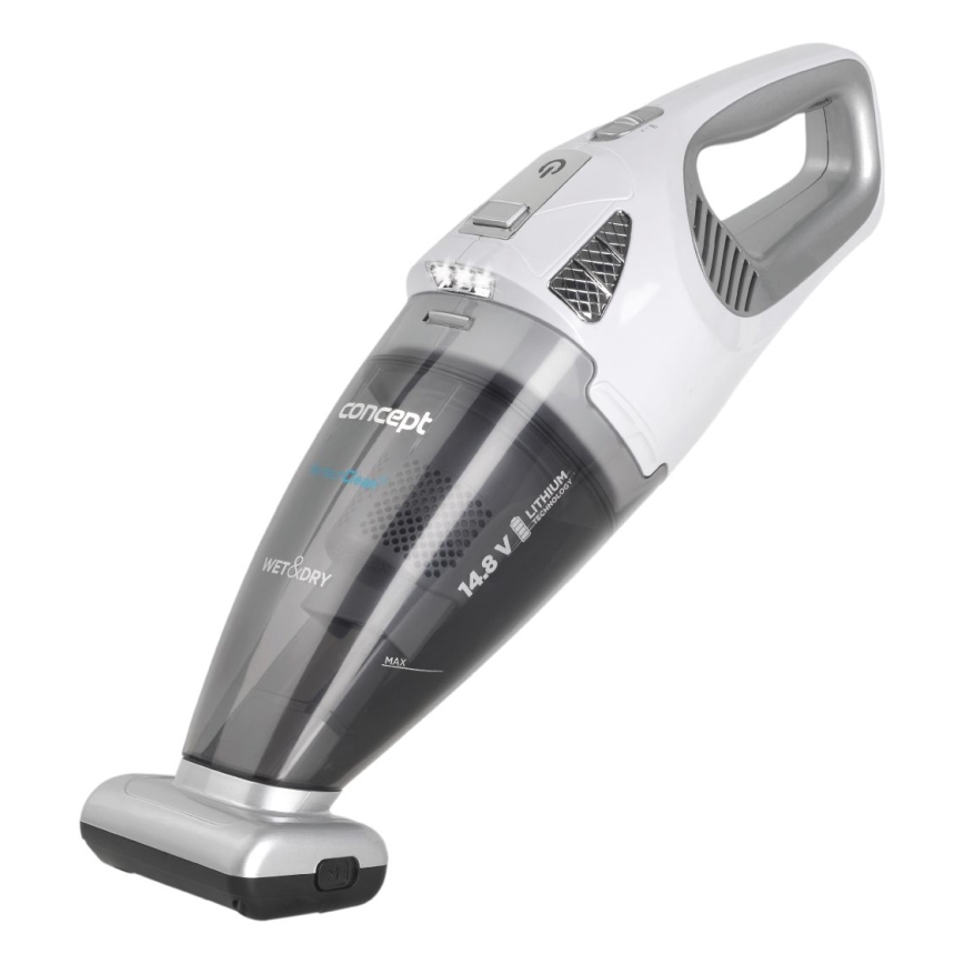 Concept VP4370 - Σκουπάκι χειρός WET & DRY PERFECT CLEAN 90W/14,8V 2200 mAh λευκό