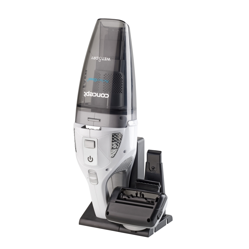 Concept VP4370 - Σκουπάκι χειρός WET & DRY PERFECT CLEAN 90W/14,8V 2200 mAh λευκό