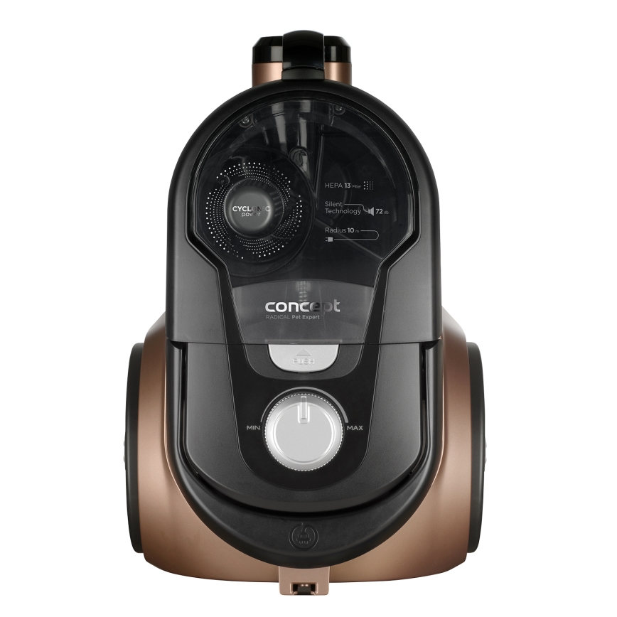 Concept VP5240N - Ηλεκτρική σκούπα χωρίς σακούλα 4A RADICAL PET EXPERT 2,5 l 800W/230V μπρονζέ