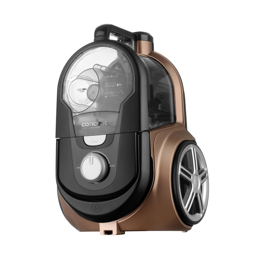 Concept VP5240N - Ηλεκτρική σκούπα χωρίς σακούλα 4A RADICAL PET EXPERT 2,5 l 800W/230V μπρονζέ