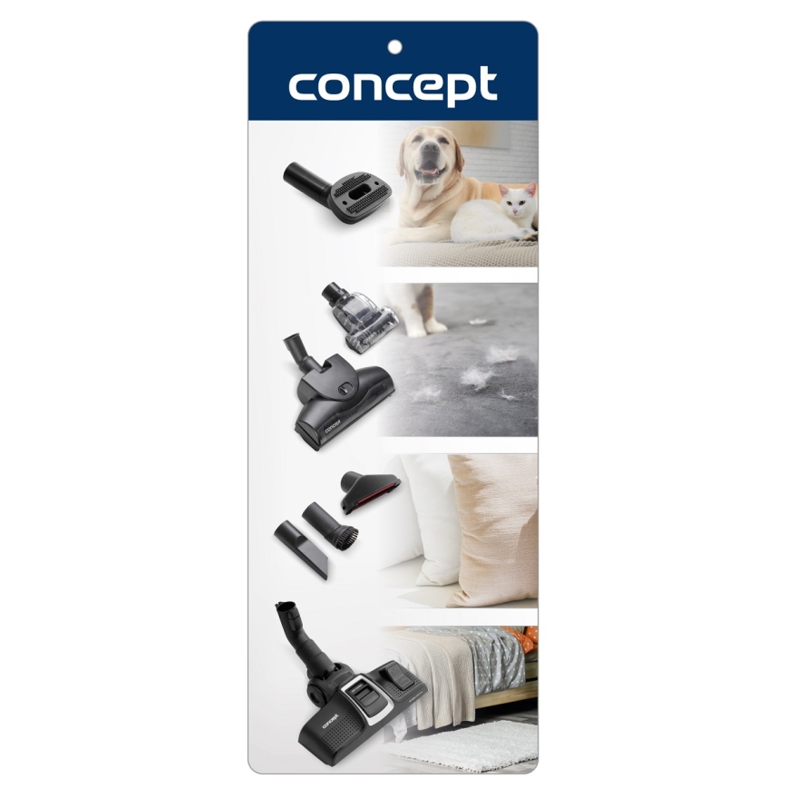 Concept VP5240N - Ηλεκτρική σκούπα χωρίς σακούλα 4A RADICAL PET EXPERT 2,5 l 800W/230V μπρονζέ
