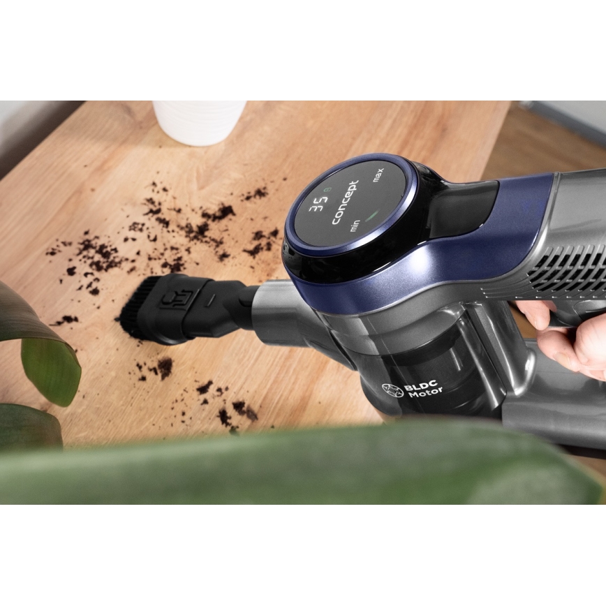 Concept VP6040 - Ηλεκτρική σκούπα χειρός 2σε1 ICONIC ANIMAL TELESCOPE 200W/22,2V 2200 mAh μπλε