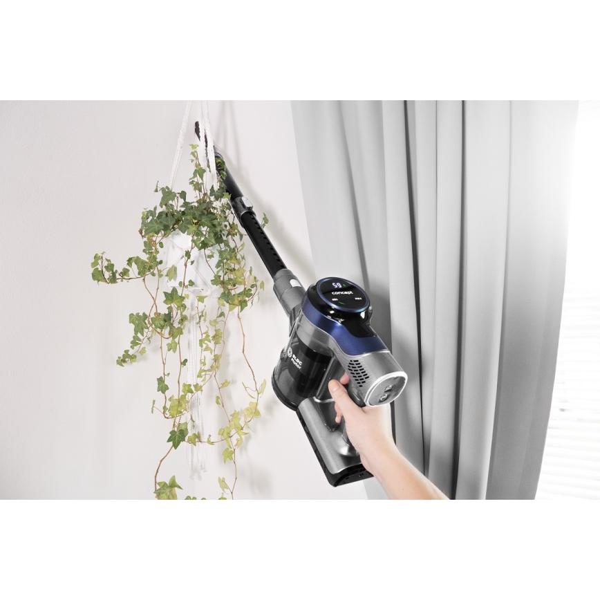 Concept VP6040 - Ηλεκτρική σκούπα χειρός 2σε1 ICONIC ANIMAL TELESCOPE 200W/22,2V 2200 mAh μπλε