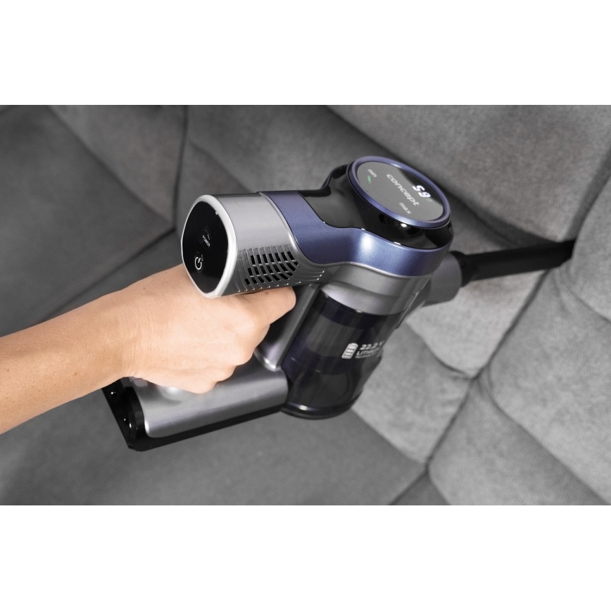 Concept VP6040 - Ηλεκτρική σκούπα χειρός 2σε1 ICONIC ANIMAL TELESCOPE 200W/22,2V 2200 mAh μπλε