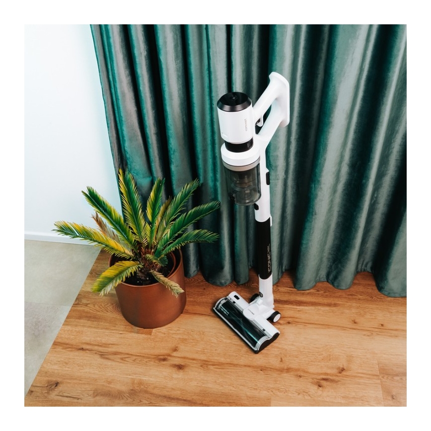 Concept VP6125 - Σκούπα stick χειρός 2-σε-1 ICONIC Comfort Telescope 400W/29,6V 2000 mAh λευκή