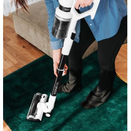Concept VP6125 - Σκούπα stick χειρός 2-σε-1 ICONIC Comfort Telescope 400W/29,6V 2000 mAh λευκή