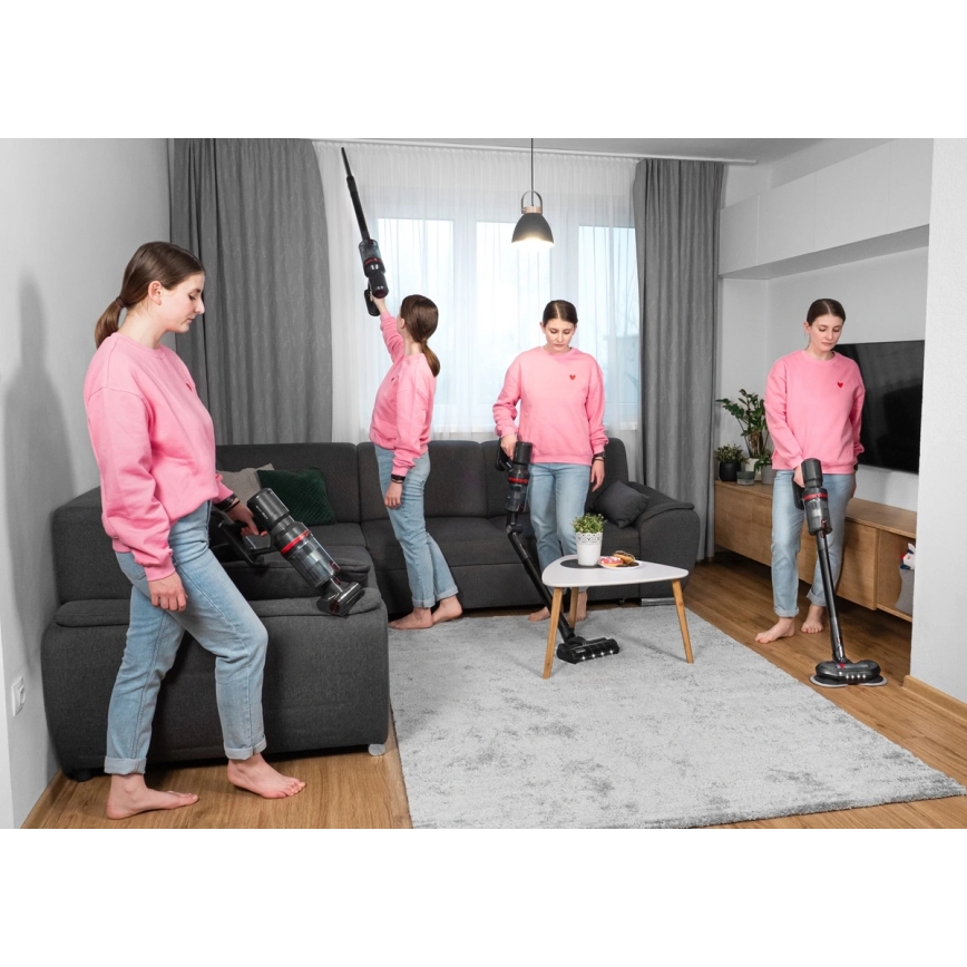 Concept VP6260 - Ραβδοσκούπα 4 σε 1 ULTIMATE PRO+ 500W/29,6V 2200 mAh μαύρη