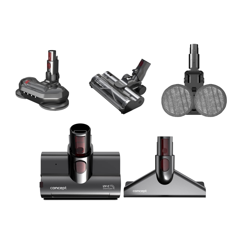 Concept VP6260 - Ραβδοσκούπα 4 σε 1 ULTIMATE PRO+ 500W/29,6V 2200 mAh μαύρη