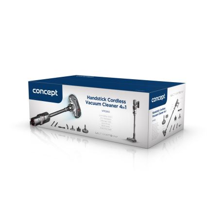 Concept VP6260 - Ραβδοσκούπα 4 σε 1 ULTIMATE PRO+ 500W/29,6V 2200 mAh μαύρη