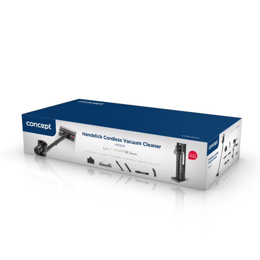 Concept VP6300 - Ραβδοειδής ηλεκτρική σκούπα 5v1 ULTIMATE COMPLETE PRO 500W/25,9V 2500 mAh μαύρη