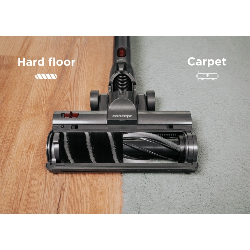 Concept VP6310 - Σκούπα ράβδου 3 σε 1 ULTIMATE COMPLETE LIGHT 420W/25,9V 2200 mAh μαύρο