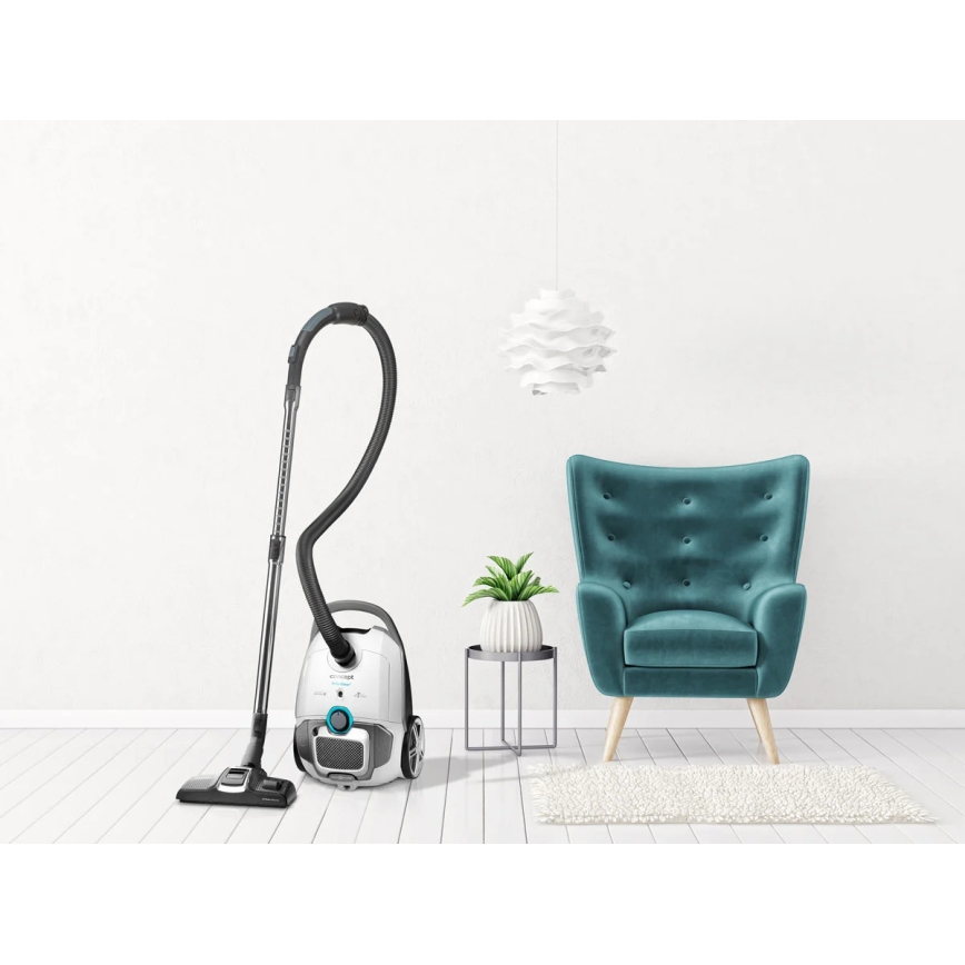 Concept VP8291 - Ηλεκτρική σκούπα με σακούλα PERFECT CLEAN PET EXPERT 700W/230V λευκή