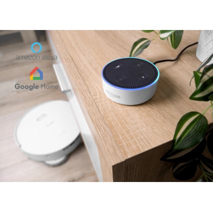 Concept VR4050 - Έξυπνη ρομποτική σκούπα 2-σε-1 με λειτουργία σφουγγαρίσματος OPTIMUS AQUA PRO LASER 3D 600W/230V 5200 mAh Wi-Fi λευκή