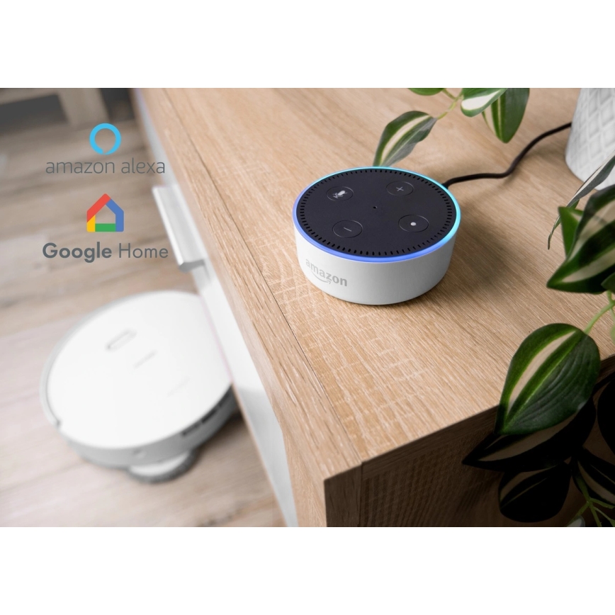 Concept VR4050 - Έξυπνη ρομποτική σκούπα 2-σε-1 με λειτουργία σφουγγαρίσματος OPTIMUS AQUA PRO LASER 3D 600W/230V 5200 mAh Wi-Fi λευκή