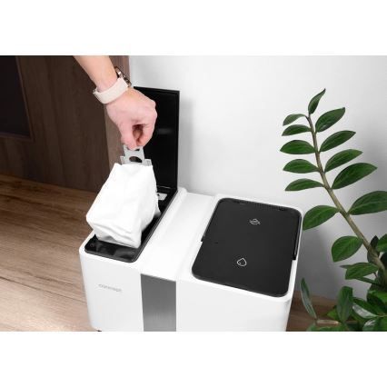 Concept VR4050 - Έξυπνη ρομποτική σκούπα 2-σε-1 με λειτουργία σφουγγαρίσματος OPTIMUS AQUA PRO LASER 3D 600W/230V 5200 mAh Wi-Fi λευκή