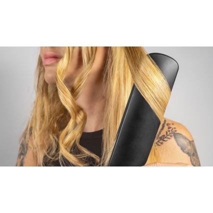 Concept VZ6010 - Πρέσα μαλλιών με οθόνη LED ELITE STEAM BOOST 54W/230V μαύρο