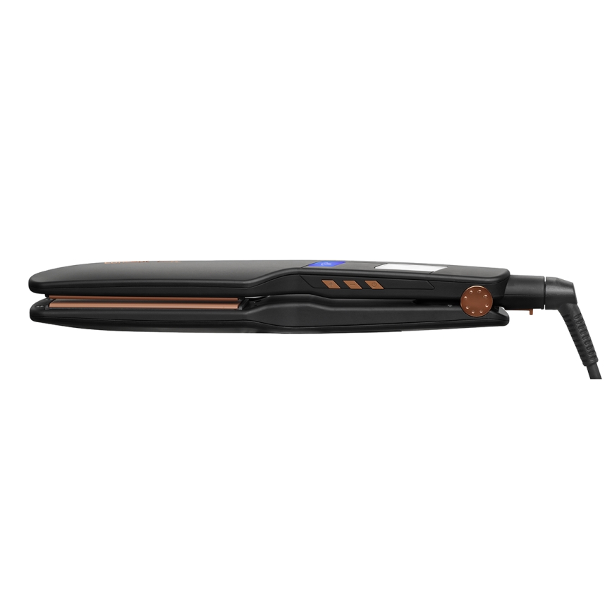 Concept VZ6010 - Πρέσα μαλλιών με οθόνη LED ELITE STEAM BOOST 54W/230V μαύρο