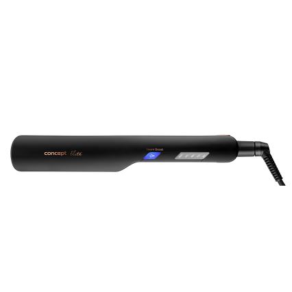 Concept VZ6010 - Πρέσα μαλλιών με οθόνη LED ELITE STEAM BOOST 54W/230V μαύρο