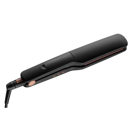Concept VZ6010 - Πρέσα μαλλιών με οθόνη LED ELITE STEAM BOOST 54W/230V μαύρο